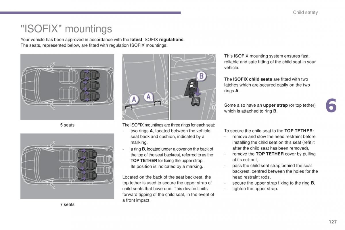 Peugeot 5008 II 2 owners manual / page 129