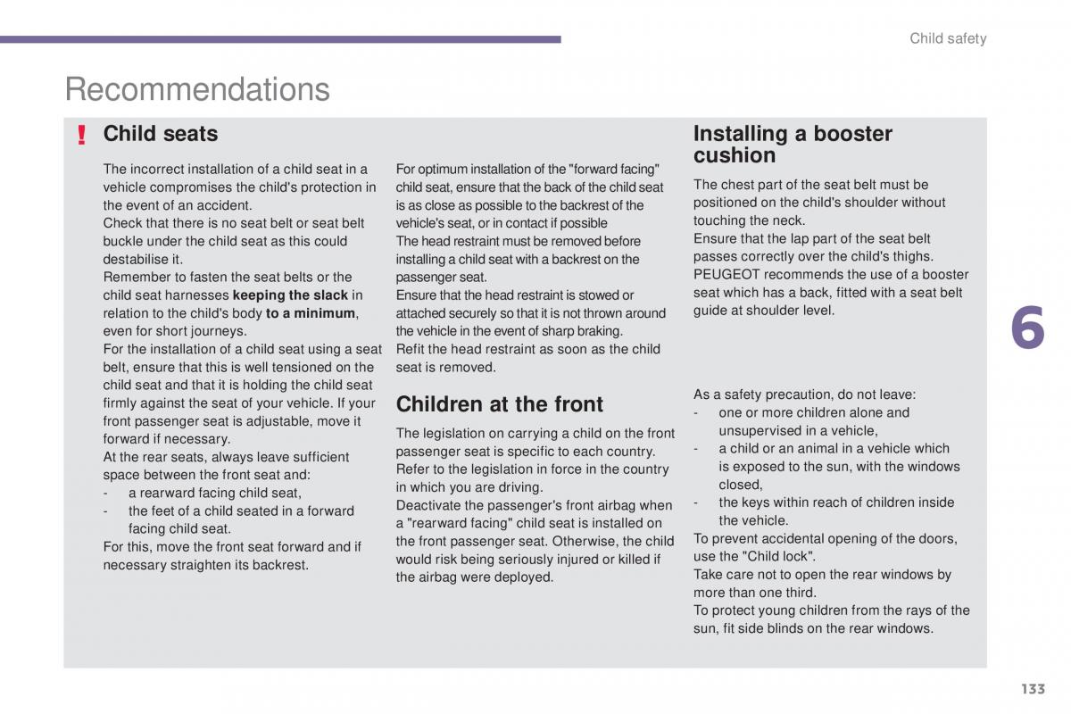 Peugeot 5008 II 2 owners manual / page 135