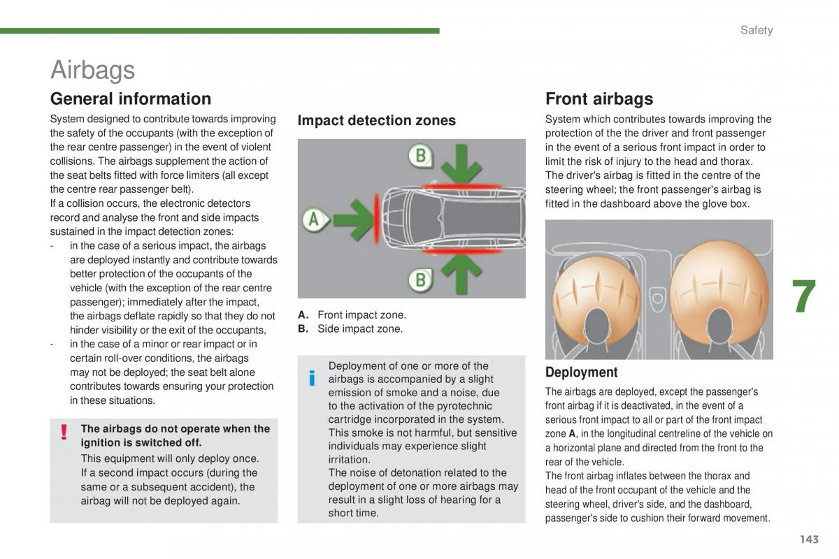 Peugeot 5008 II 2 owners manual / page 145