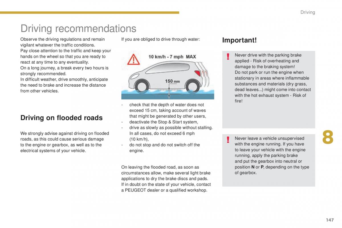 Peugeot 5008 II 2 owners manual / page 149