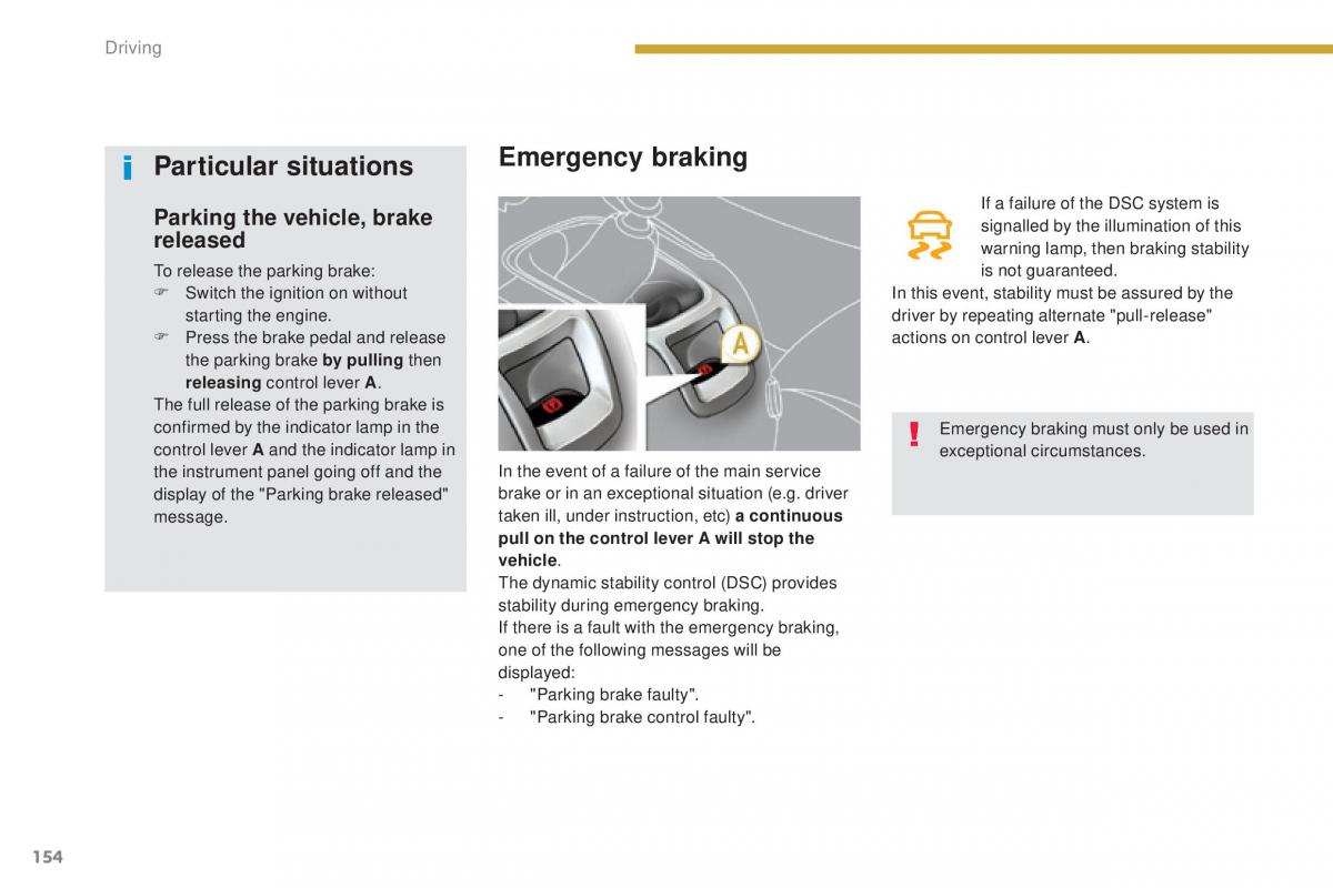 Peugeot 5008 II 2 owners manual / page 156