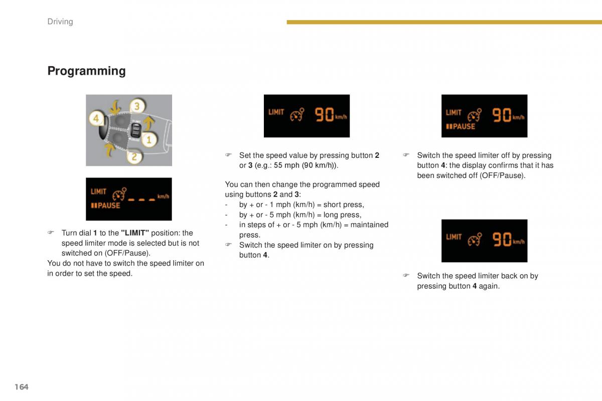 Peugeot 5008 II 2 owners manual / page 166