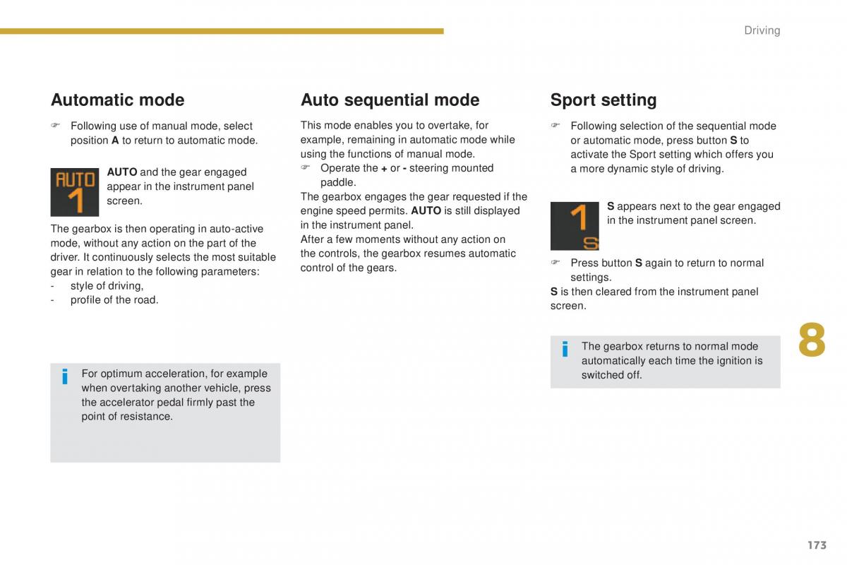 Peugeot 5008 II 2 owners manual / page 175