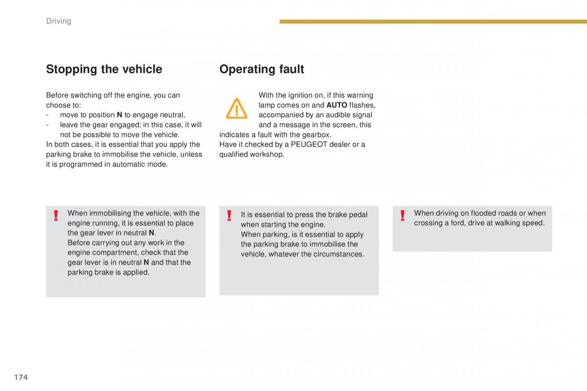 Peugeot 5008 II 2 owners manual / page 176