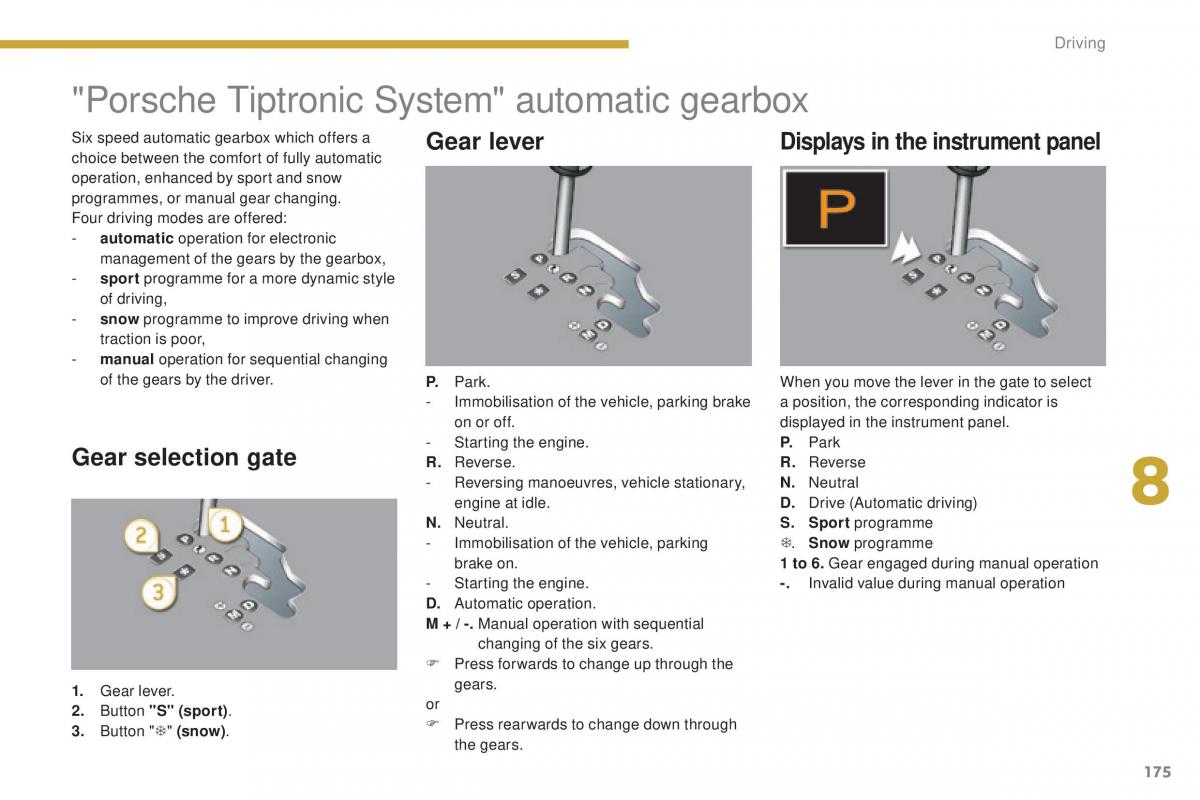 Peugeot 5008 II 2 owners manual / page 177