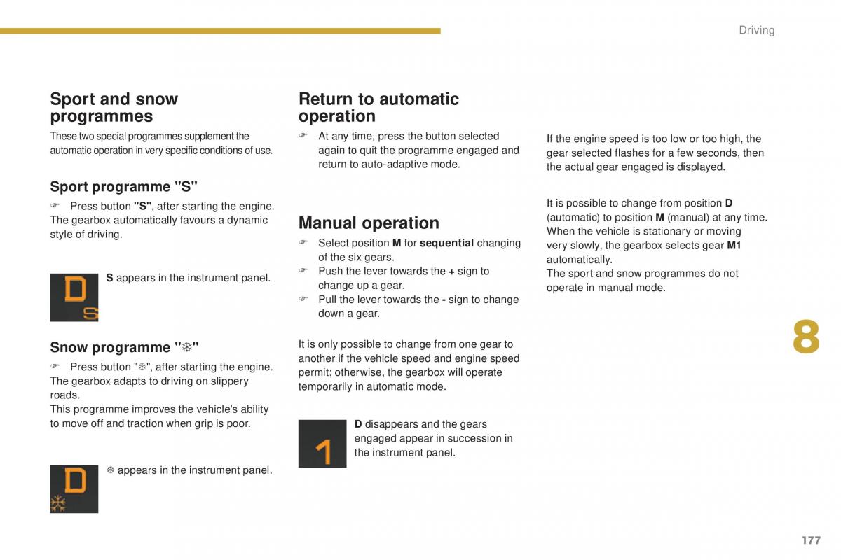 Peugeot 5008 II 2 owners manual / page 179