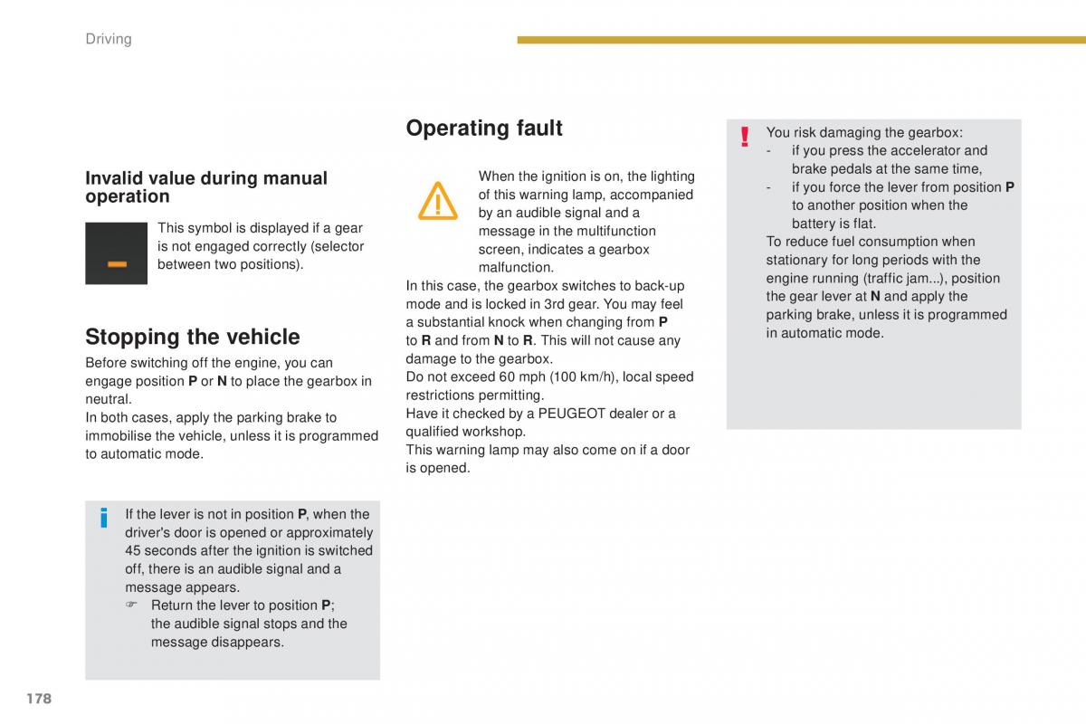 Peugeot 5008 II 2 owners manual / page 180