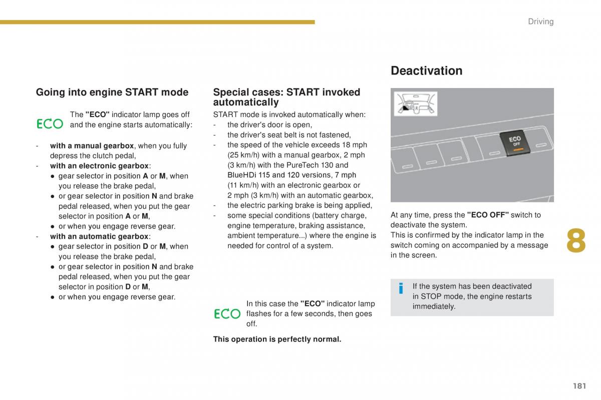 Peugeot 5008 II 2 owners manual / page 183