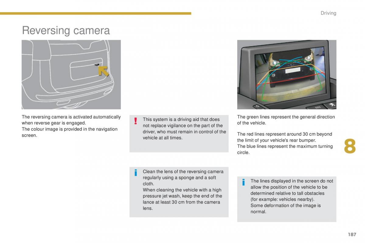 Peugeot 5008 II 2 owners manual / page 189