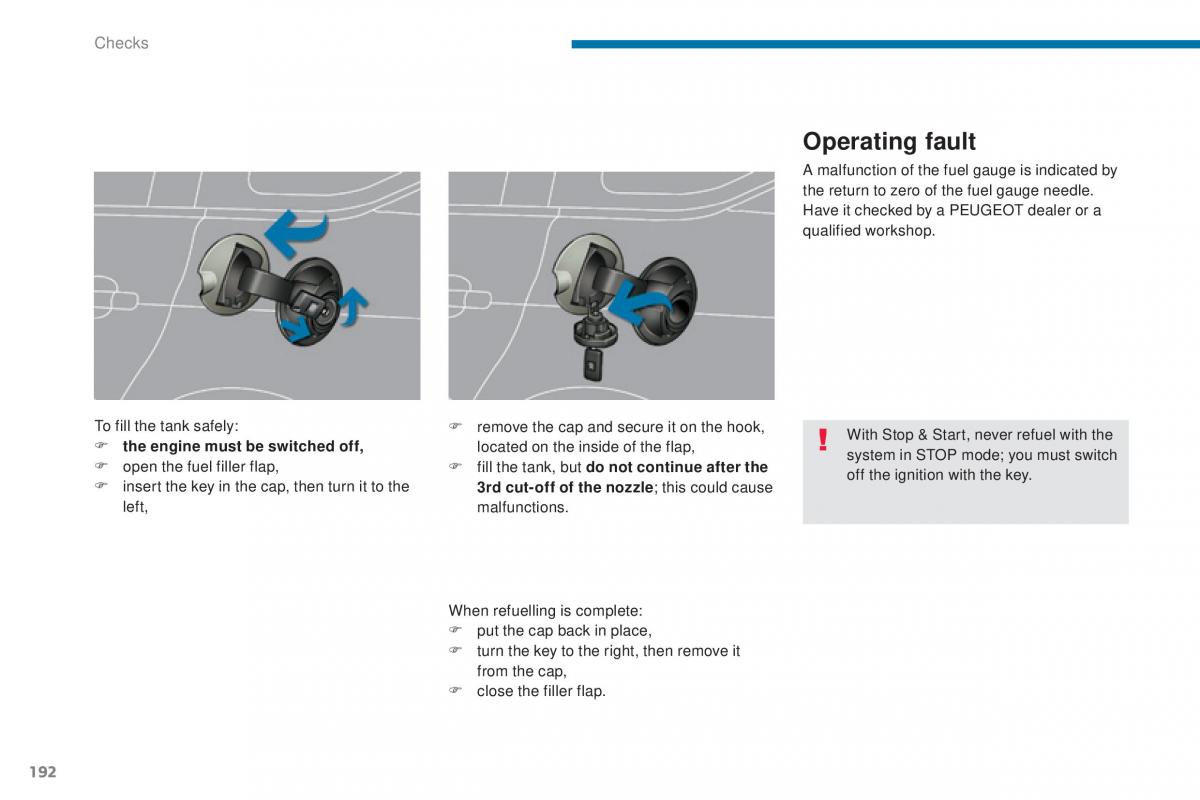 Peugeot 5008 II 2 owners manual / page 194