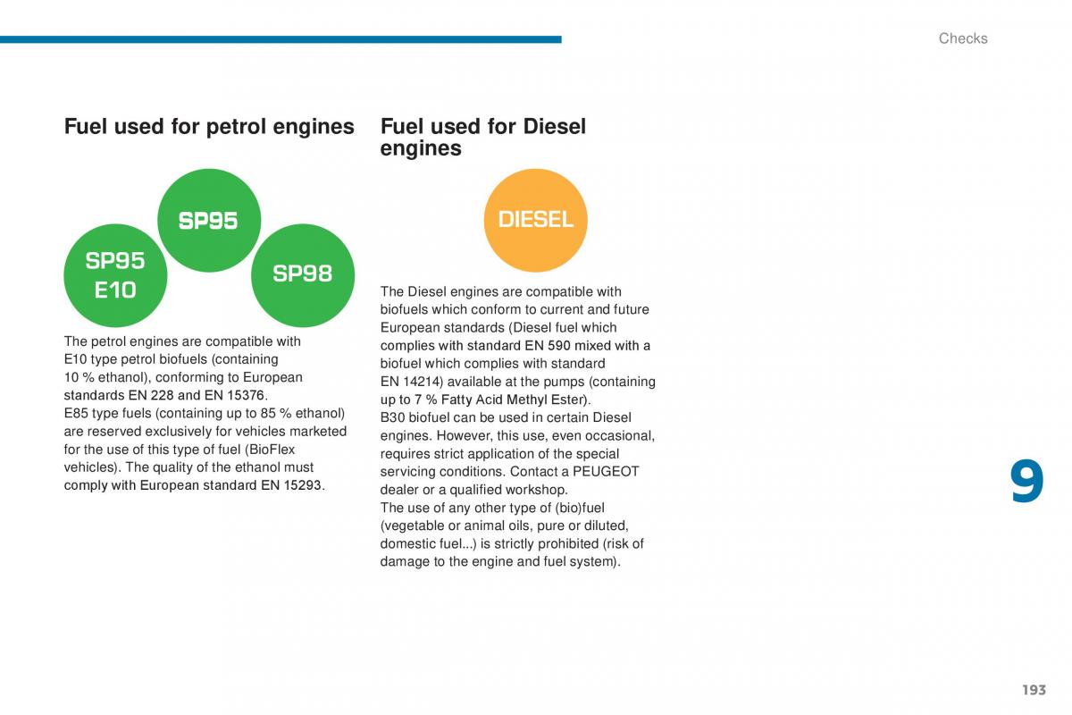 Peugeot 5008 II 2 owners manual / page 195