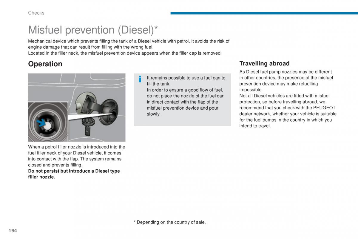 Peugeot 5008 II 2 owners manual / page 196