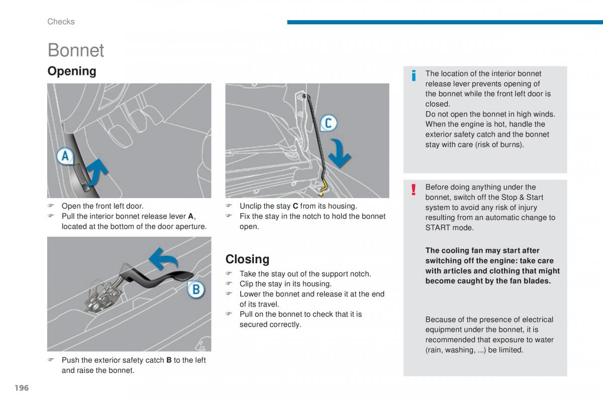 Peugeot 5008 II 2 owners manual / page 198