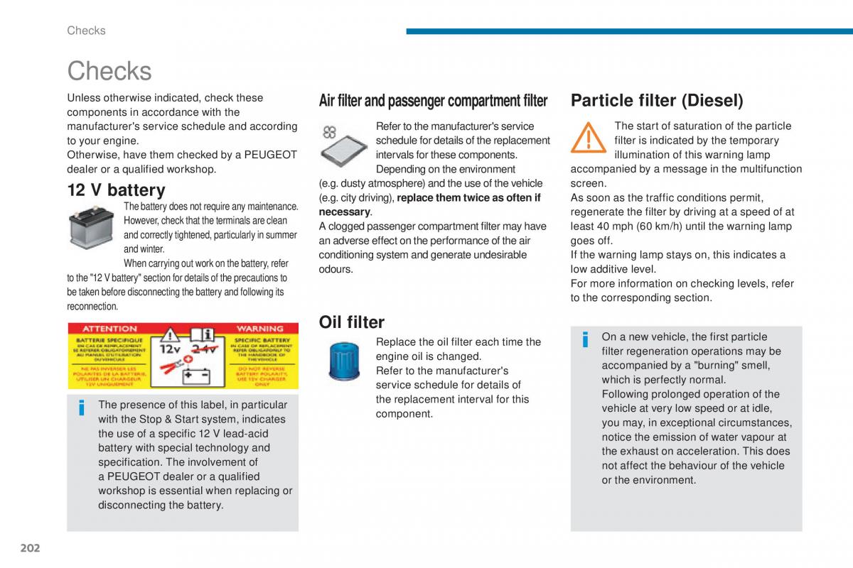 Peugeot 5008 II 2 owners manual / page 204