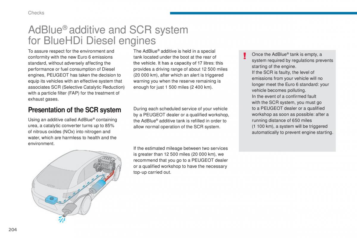 Peugeot 5008 II 2 owners manual / page 206