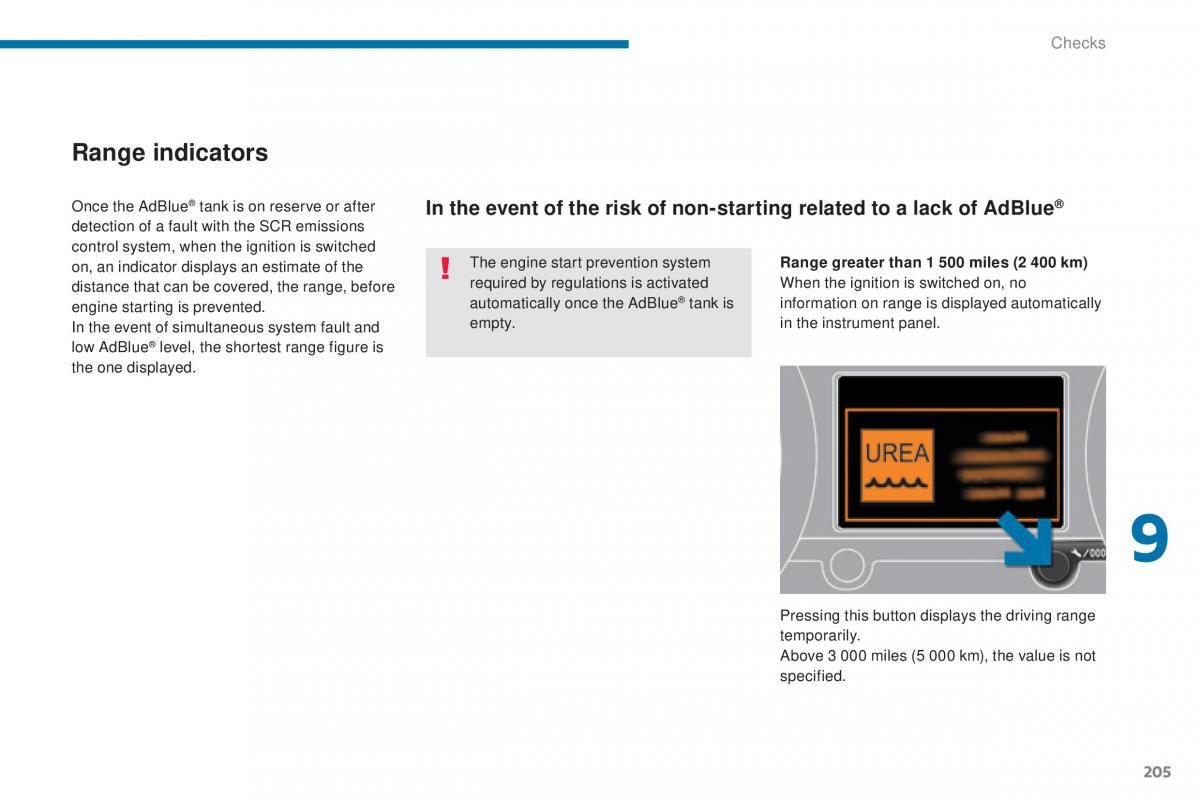 Peugeot 5008 II 2 owners manual / page 207