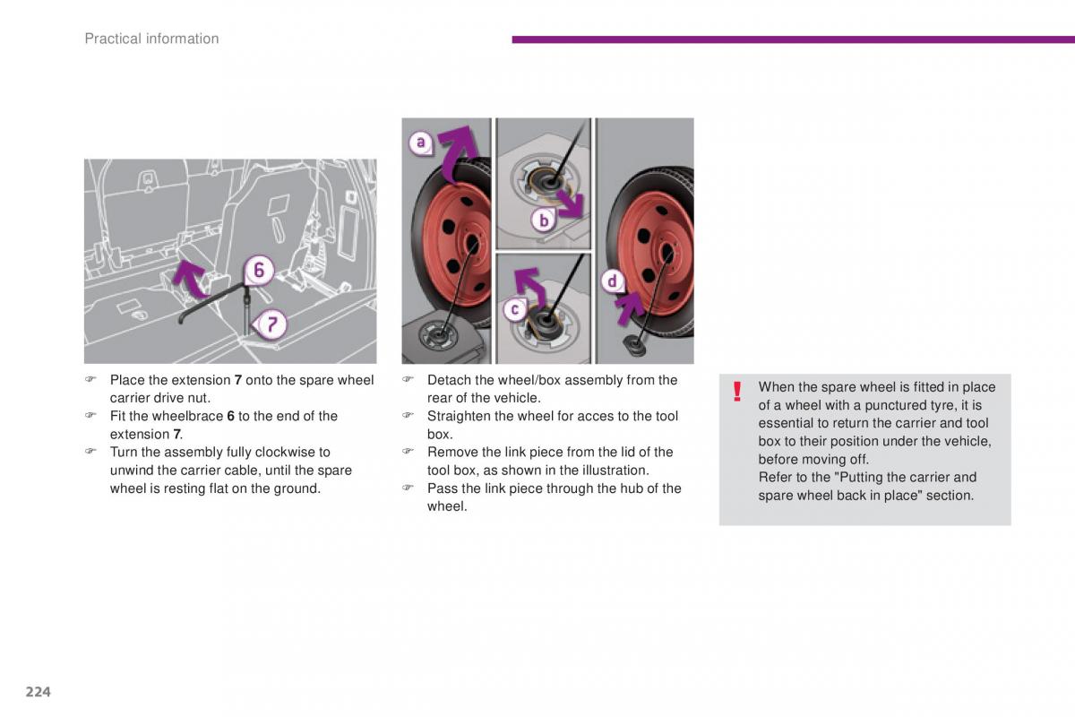 Peugeot 5008 II 2 owners manual / page 226