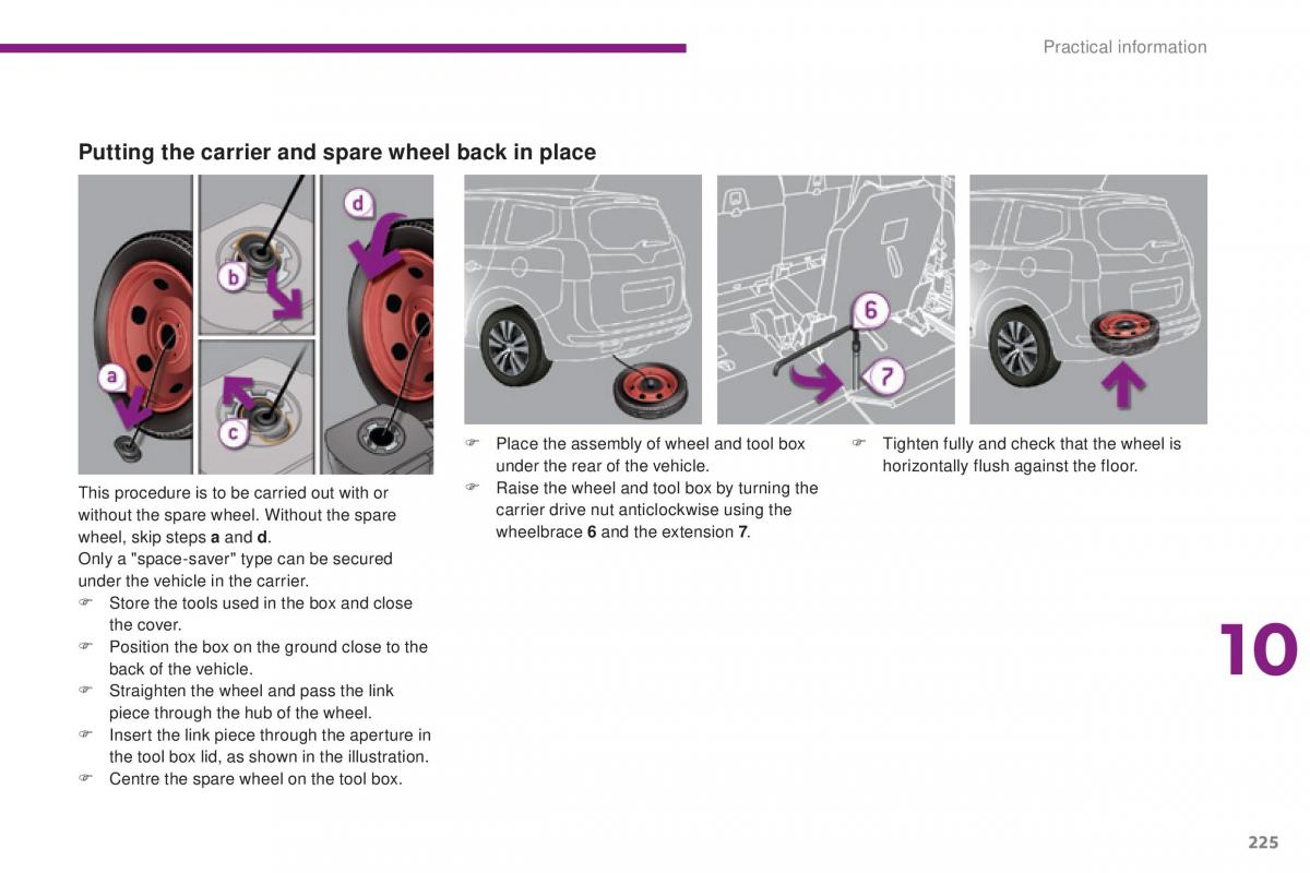 Peugeot 5008 II 2 owners manual / page 227