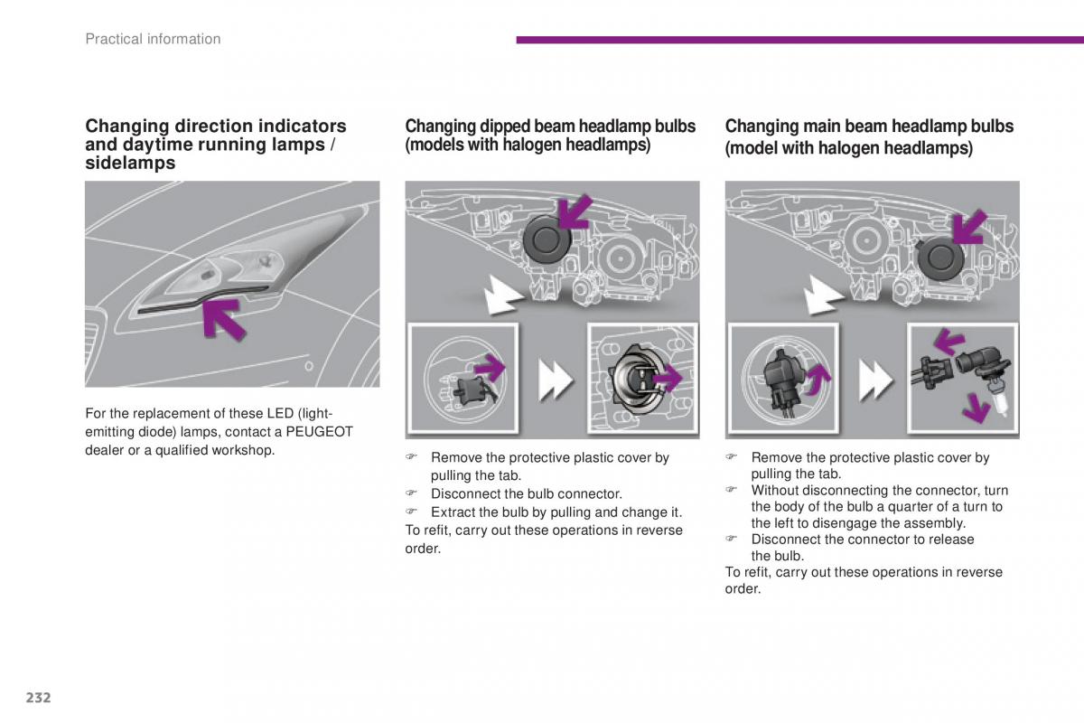 Peugeot 5008 II 2 owners manual / page 234