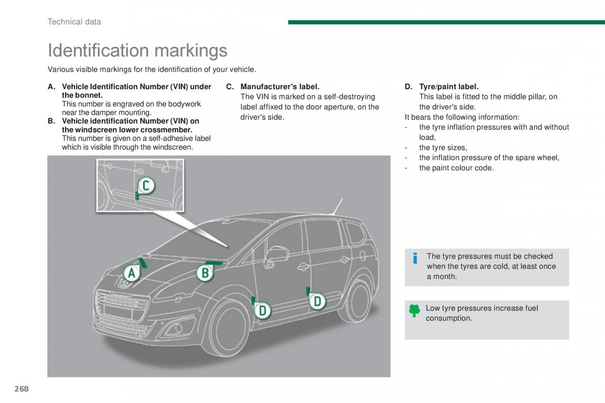 Peugeot 5008 II 2 owners manual / page 270