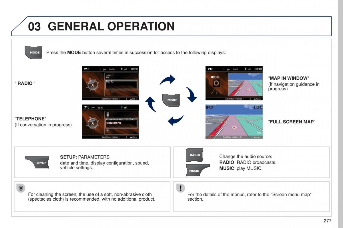 Peugeot 5008 II 2 owners manual / page 279