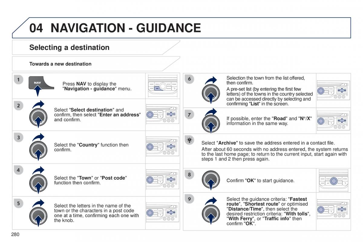 Peugeot 5008 II 2 owners manual / page 282