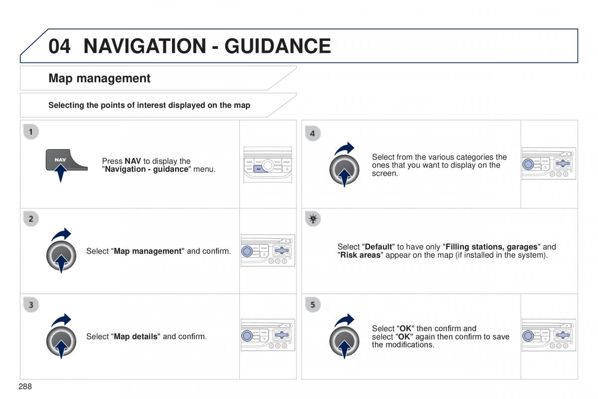 Peugeot 5008 II 2 owners manual / page 290