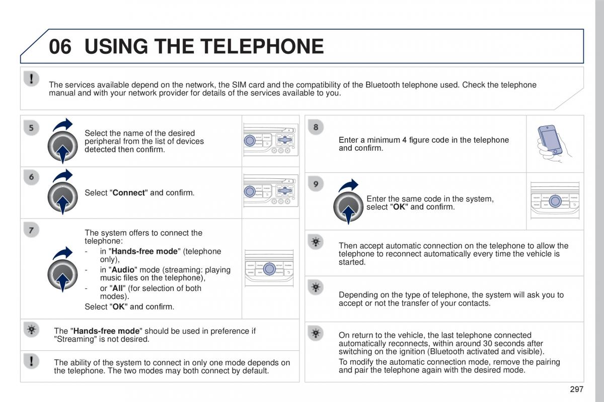 Peugeot 5008 II 2 owners manual / page 299