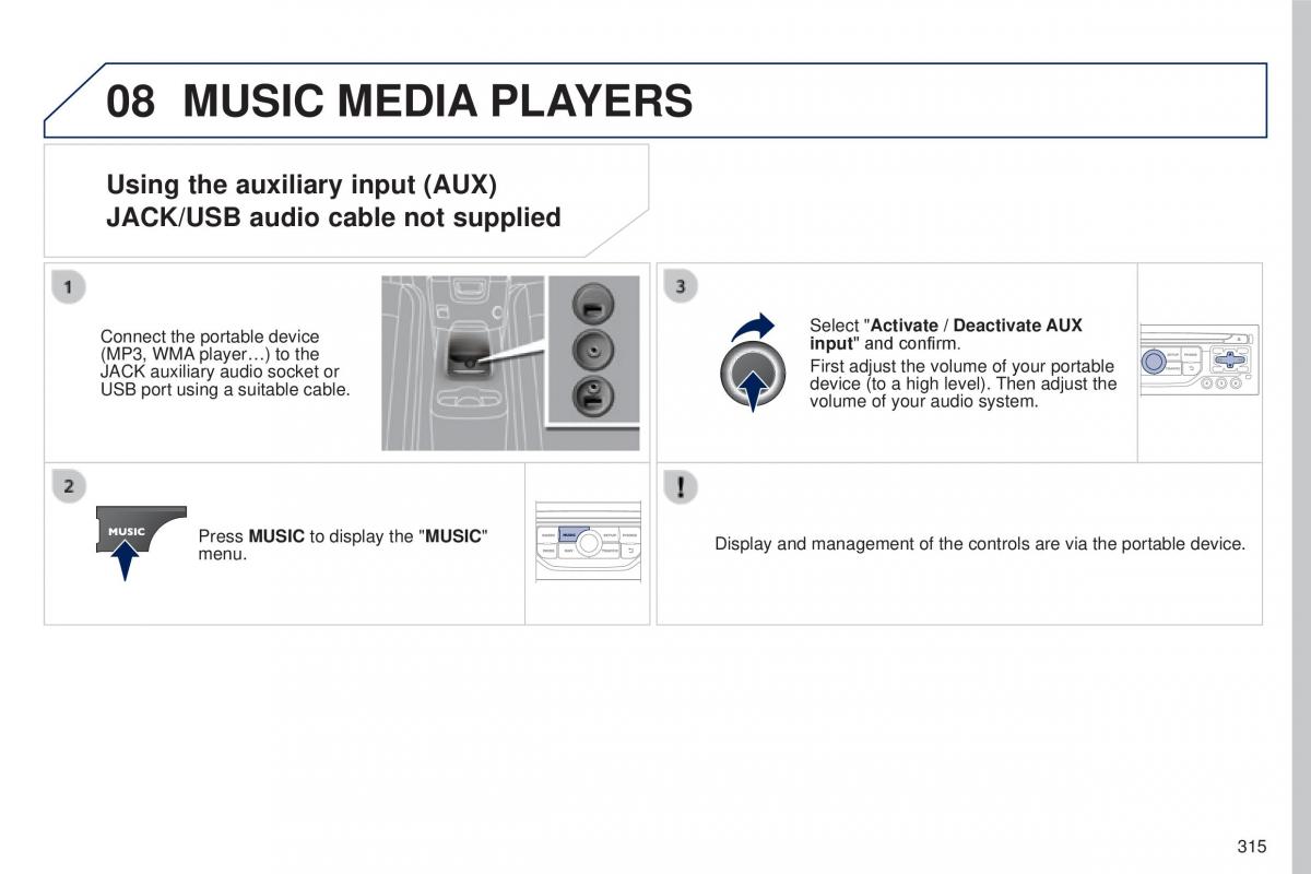 Peugeot 5008 II 2 owners manual / page 317