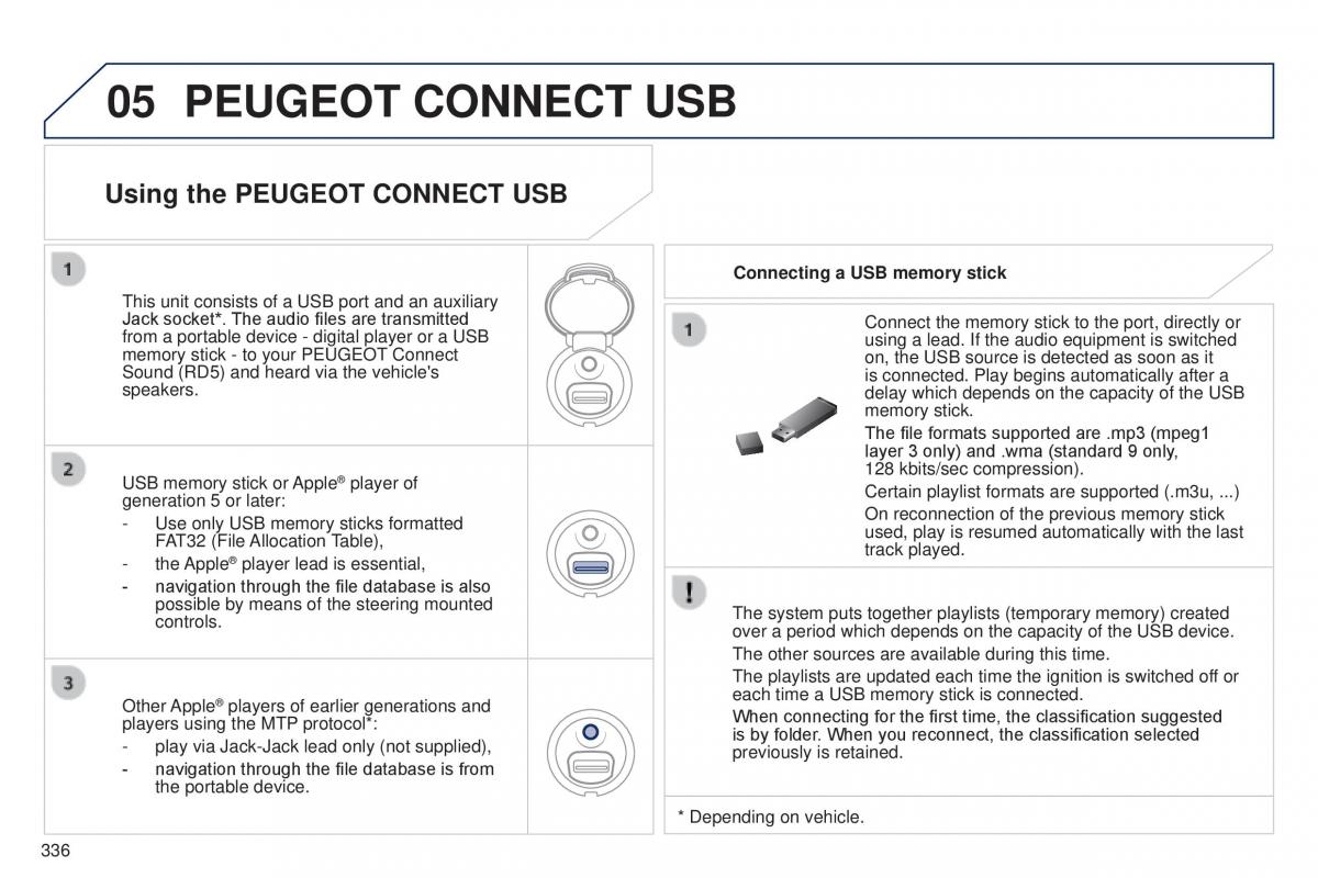 Peugeot 5008 II 2 owners manual / page 338