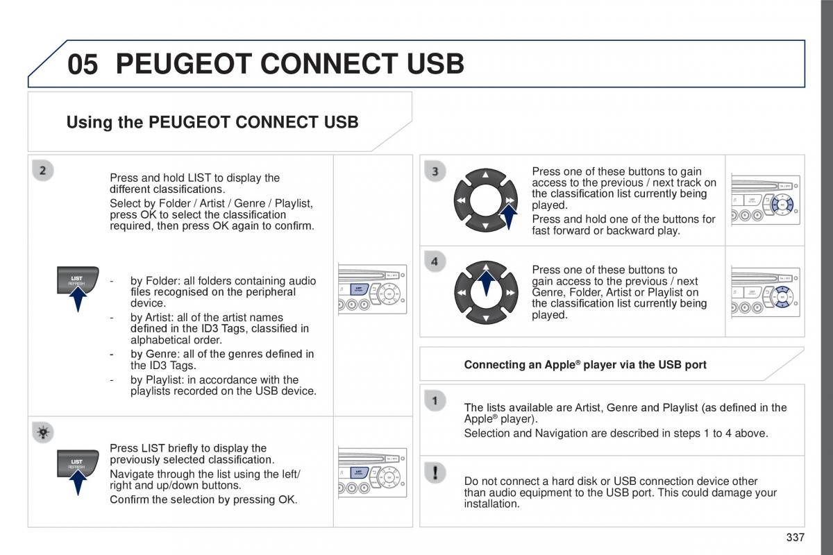 Peugeot 5008 II 2 owners manual / page 339