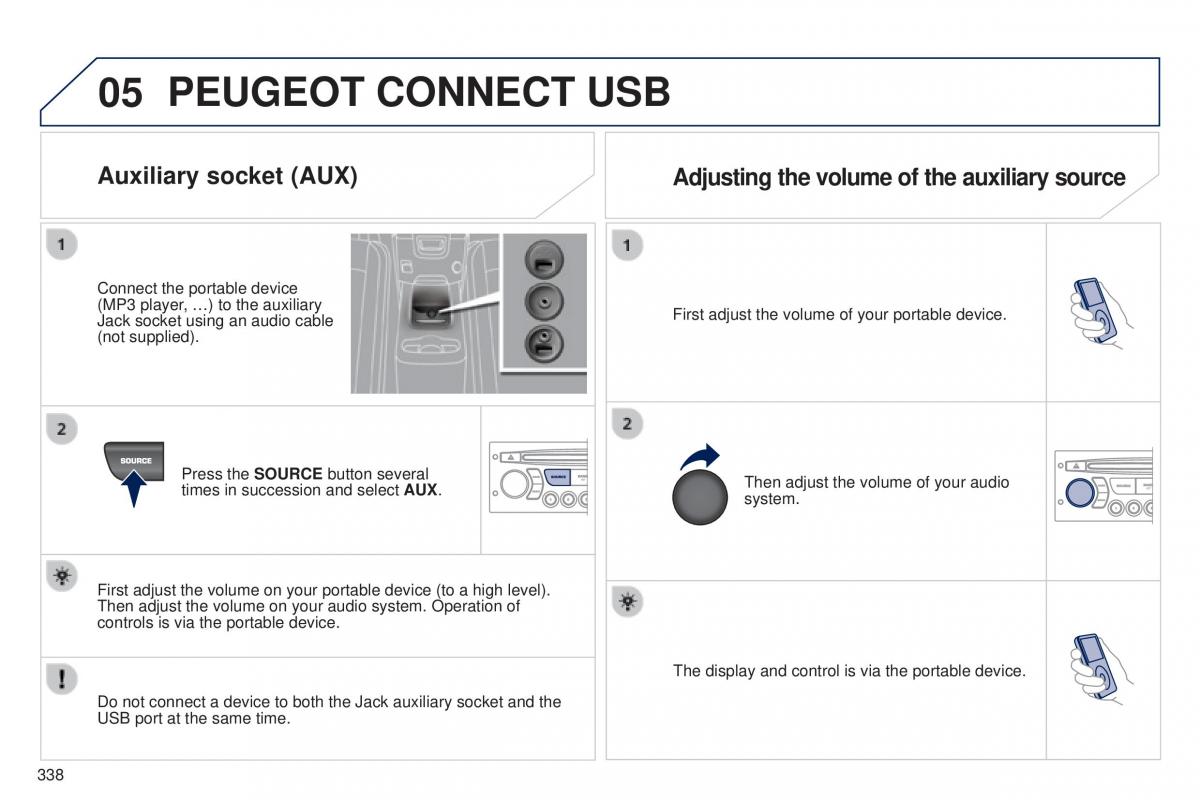 Peugeot 5008 II 2 owners manual / page 340