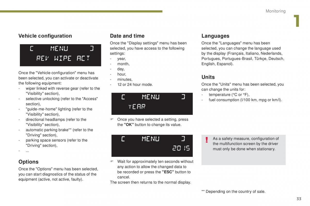 Peugeot 5008 II 2 owners manual / page 35