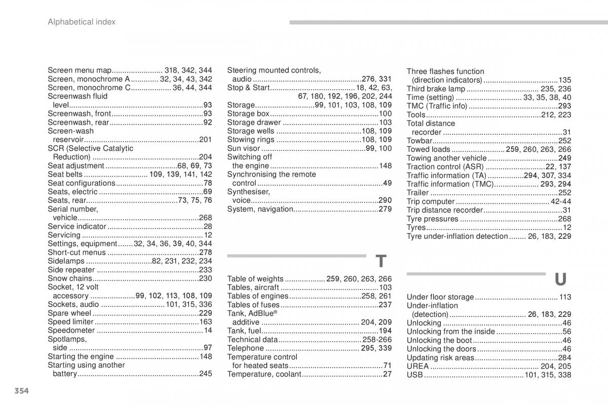 Peugeot 5008 II 2 owners manual / page 356