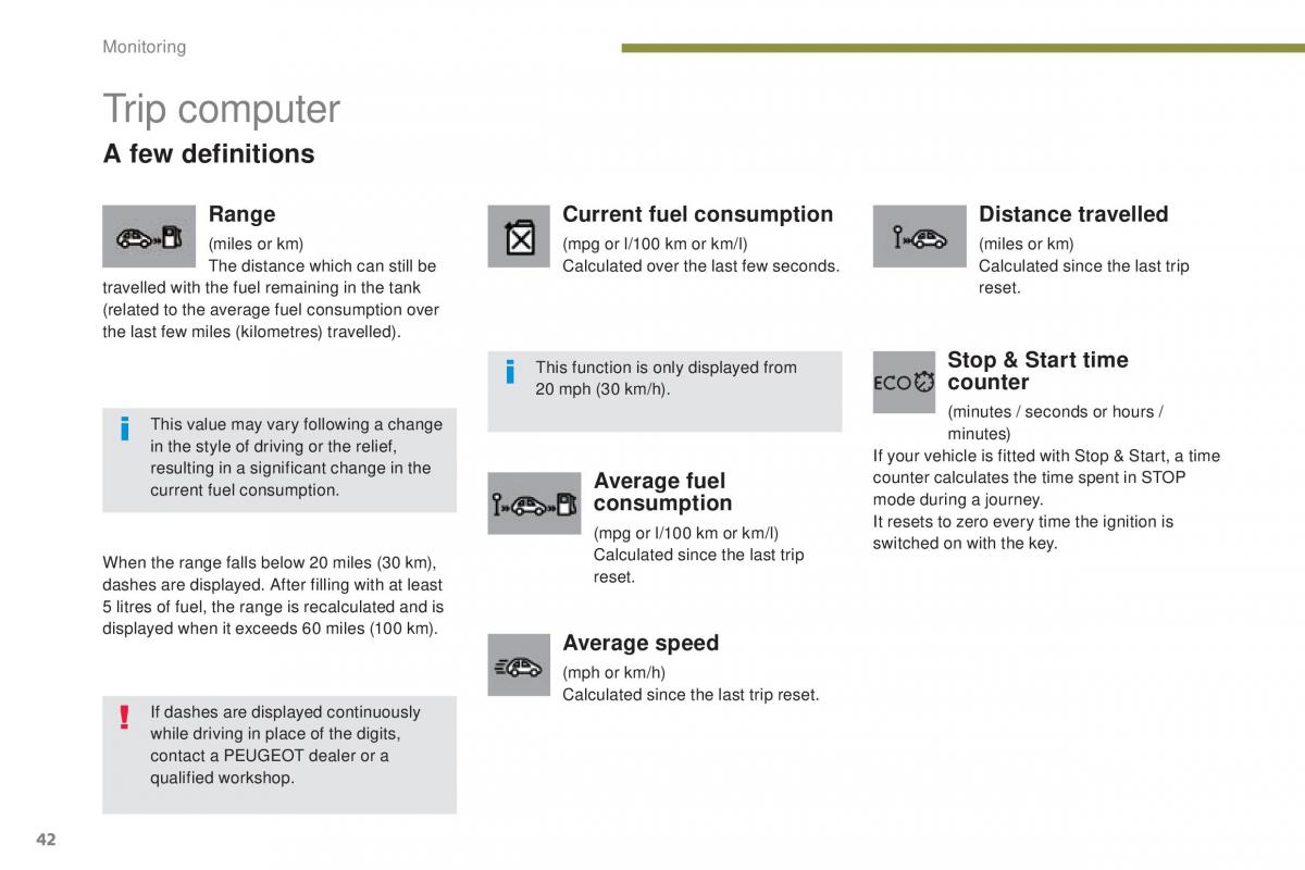 Peugeot 5008 II 2 owners manual / page 44