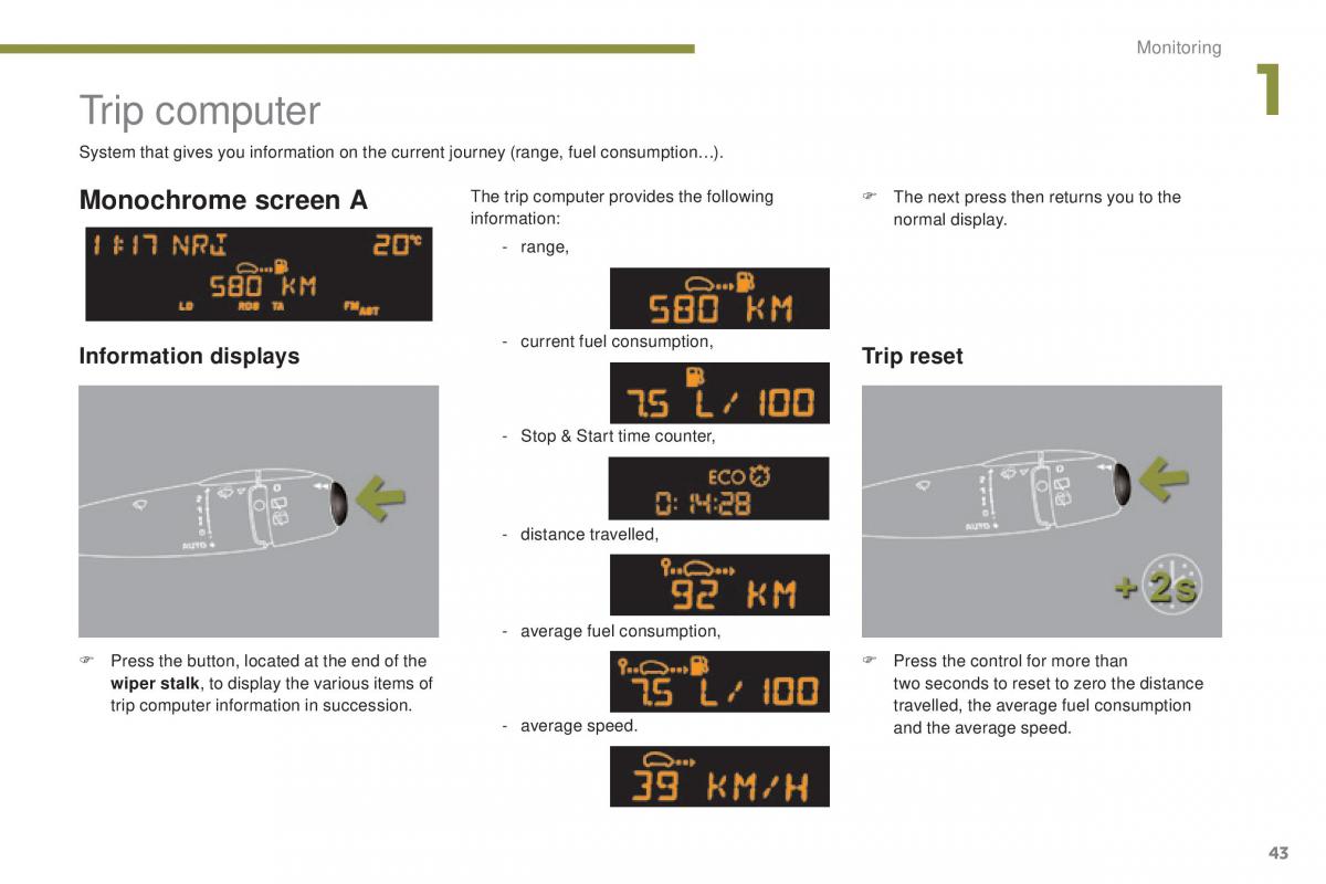 Peugeot 5008 II 2 owners manual / page 45