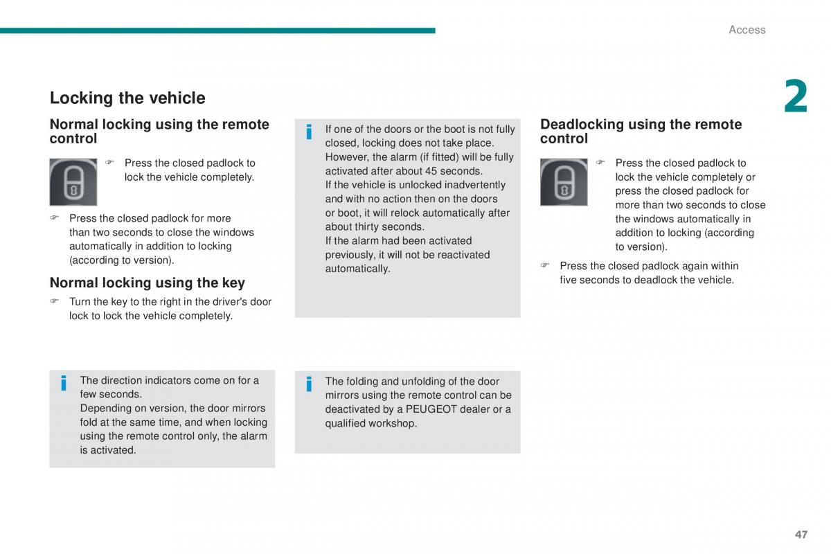 Peugeot 5008 II 2 owners manual / page 49