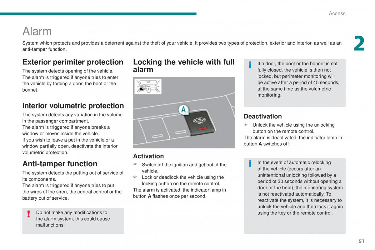 Peugeot 5008 II 2 owners manual / page 53