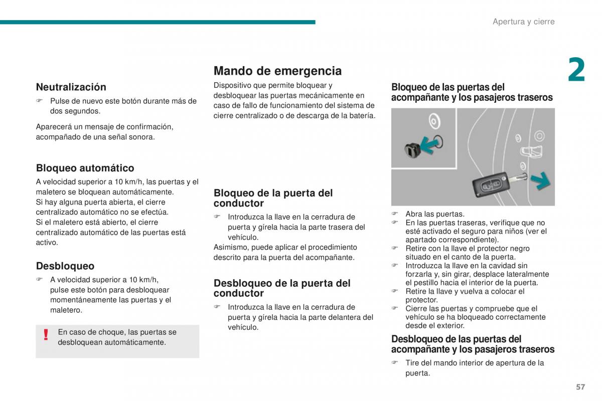 manual  Peugeot 5008 II 2 manual del propietario / page 59