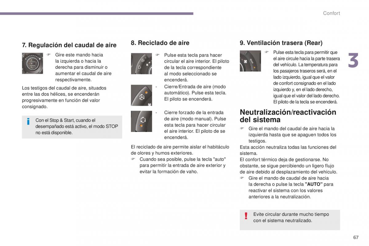 manual  Peugeot 5008 II 2 manual del propietario / page 69