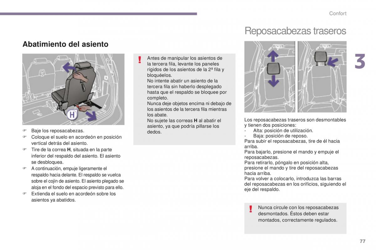 manual  Peugeot 5008 II 2 manual del propietario / page 79