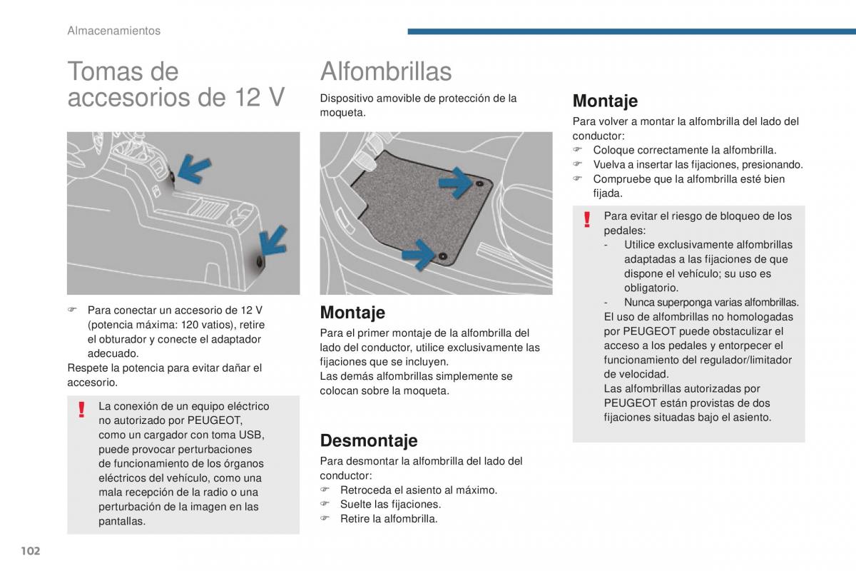 manual  Peugeot 5008 II 2 manual del propietario / page 104