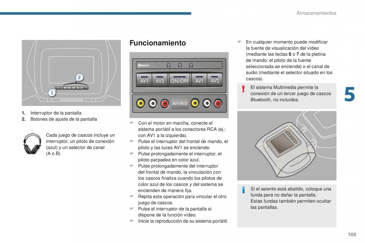 manual  Peugeot 5008 II 2 manual del propietario / page 107