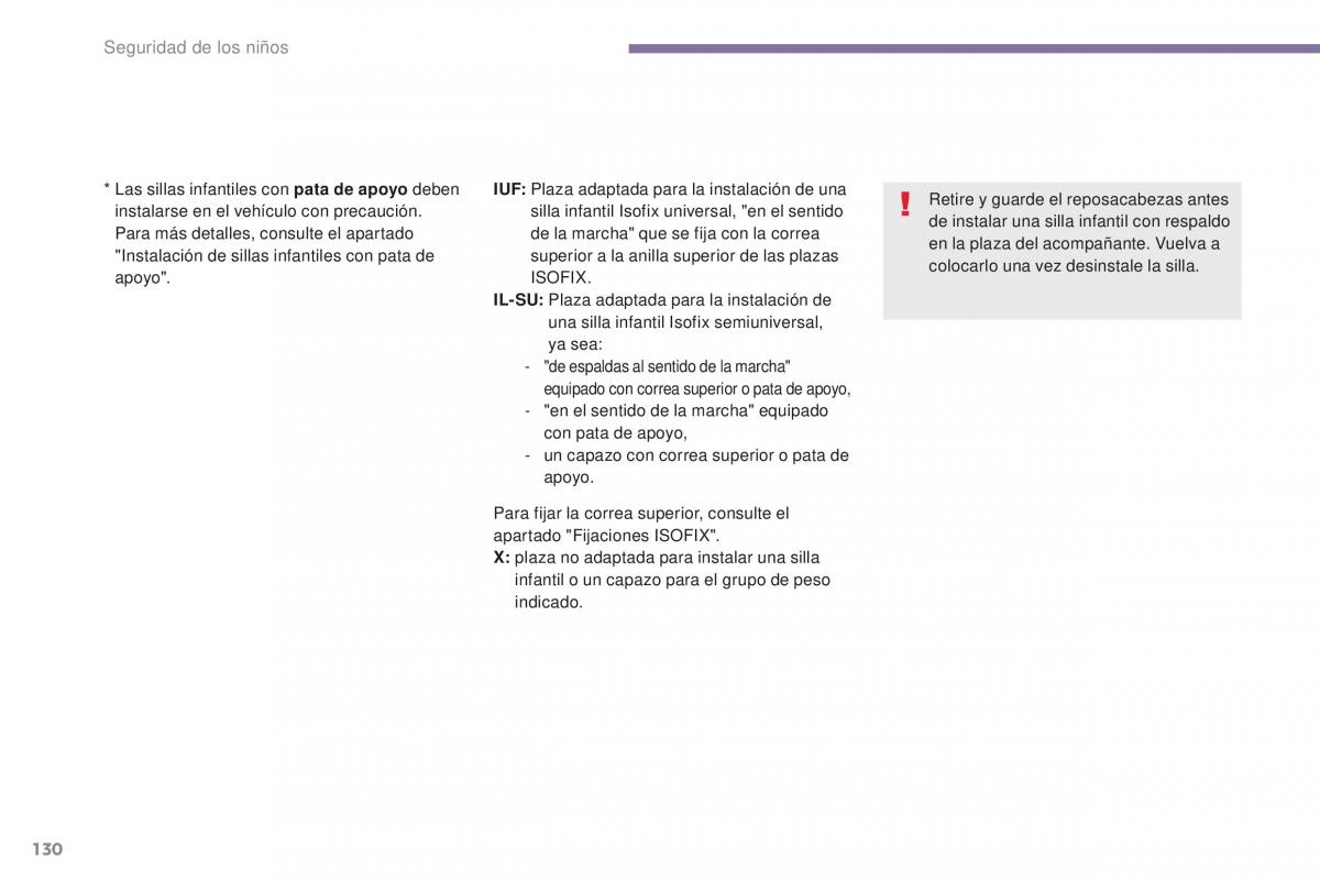 manual  Peugeot 5008 II 2 manual del propietario / page 132