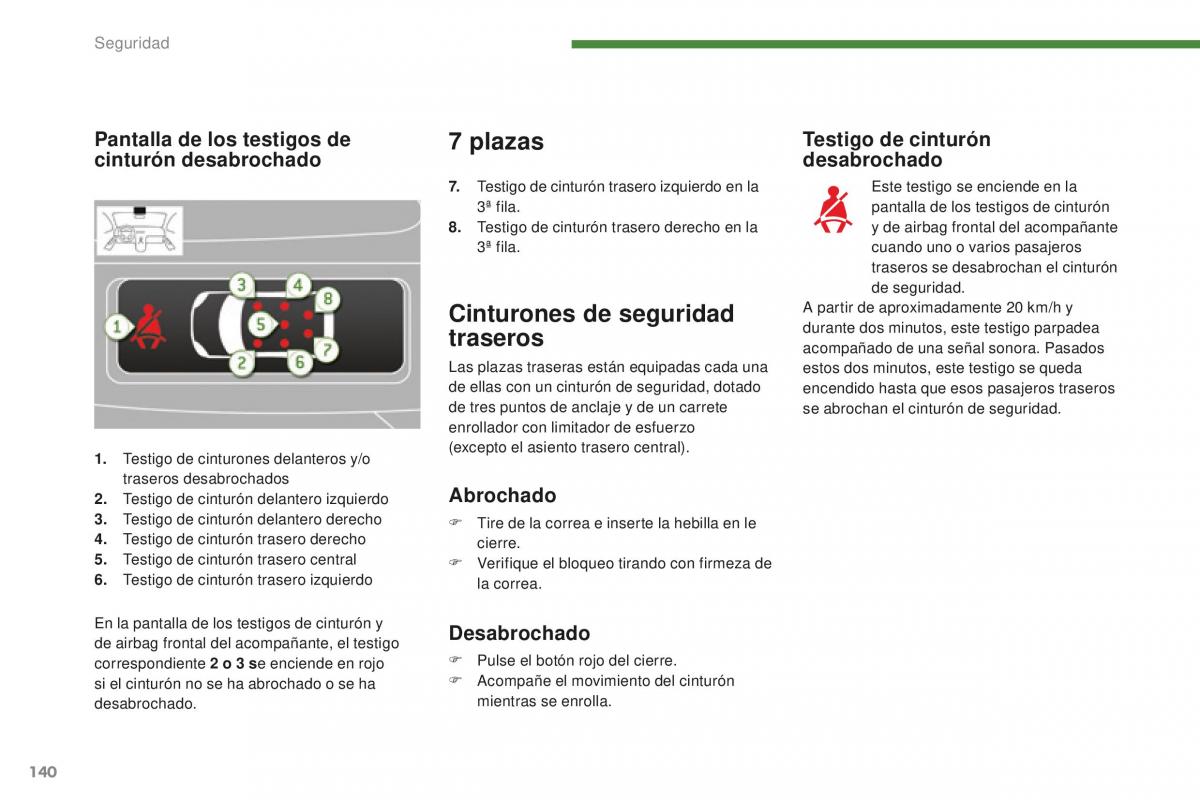 Peugeot 5008 II 2 manual del propietario / page 142