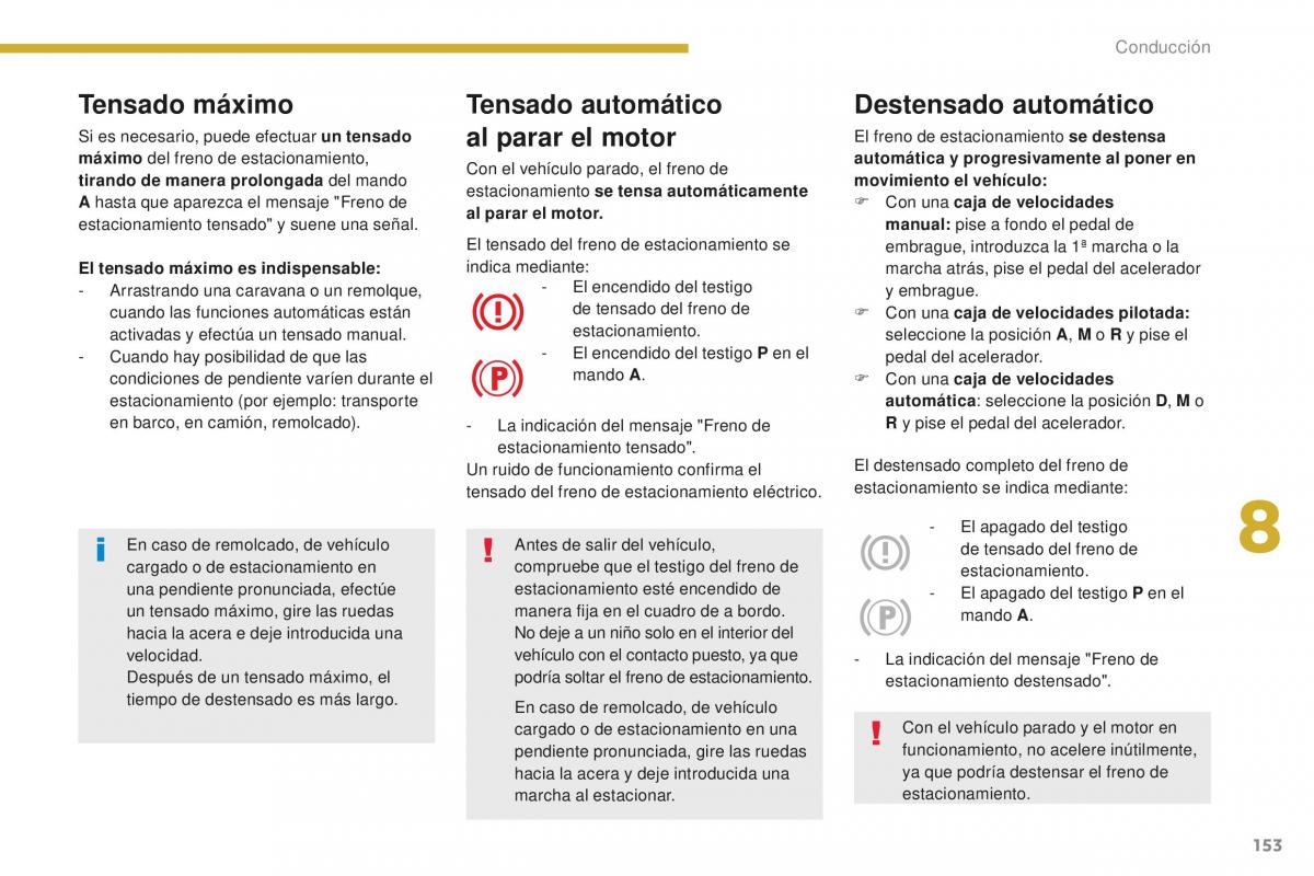 manual  Peugeot 5008 II 2 manual del propietario / page 155