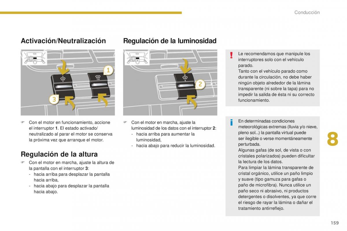 manual  Peugeot 5008 II 2 manual del propietario / page 161