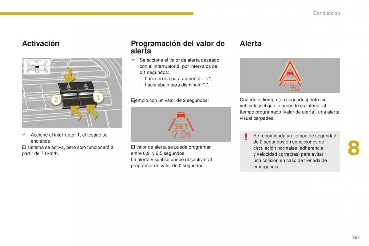 manual  Peugeot 5008 II 2 manual del propietario / page 163