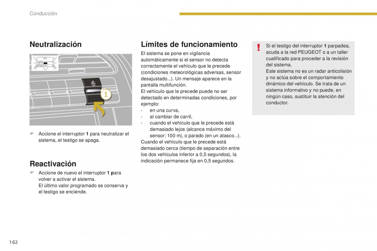 manual  Peugeot 5008 II 2 manual del propietario / page 164