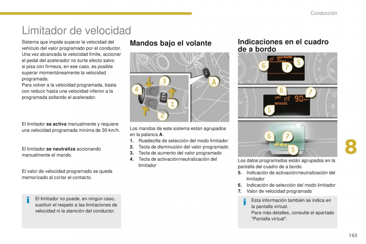 manual  Peugeot 5008 II 2 manual del propietario / page 165